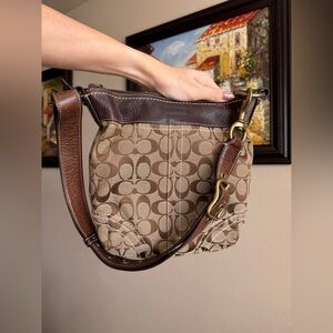 Y2K Coach Monogram Vintage 90s Legacy Bag 10402 Leather Canvas Soho
